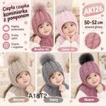 Czapki Dziecięce _ paczka 10szt _mix kolor 3652755