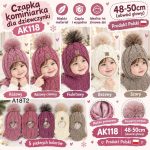 Czapki Dziecięce _ paczka 10szt _mix kolor 3652756