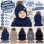 Czapki Dziecięce _ paczka 10szt _mix kolor 3652759