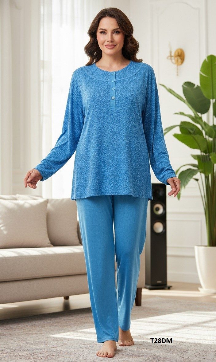 Piżamy DAMSKA TURECKA_size m-3xl_paczka 10 szt_mixkolor 4360913