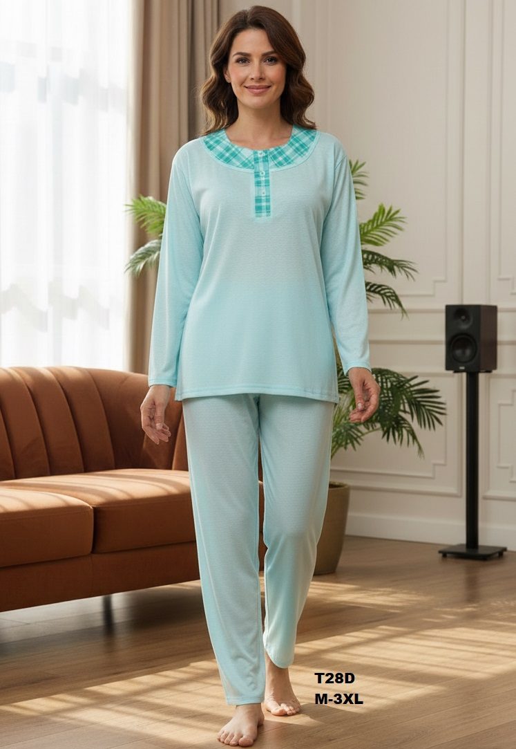 Piżamy DAMSKA TURECKA_size m-3xl_paczka 10 szt_mixkolor 4360914