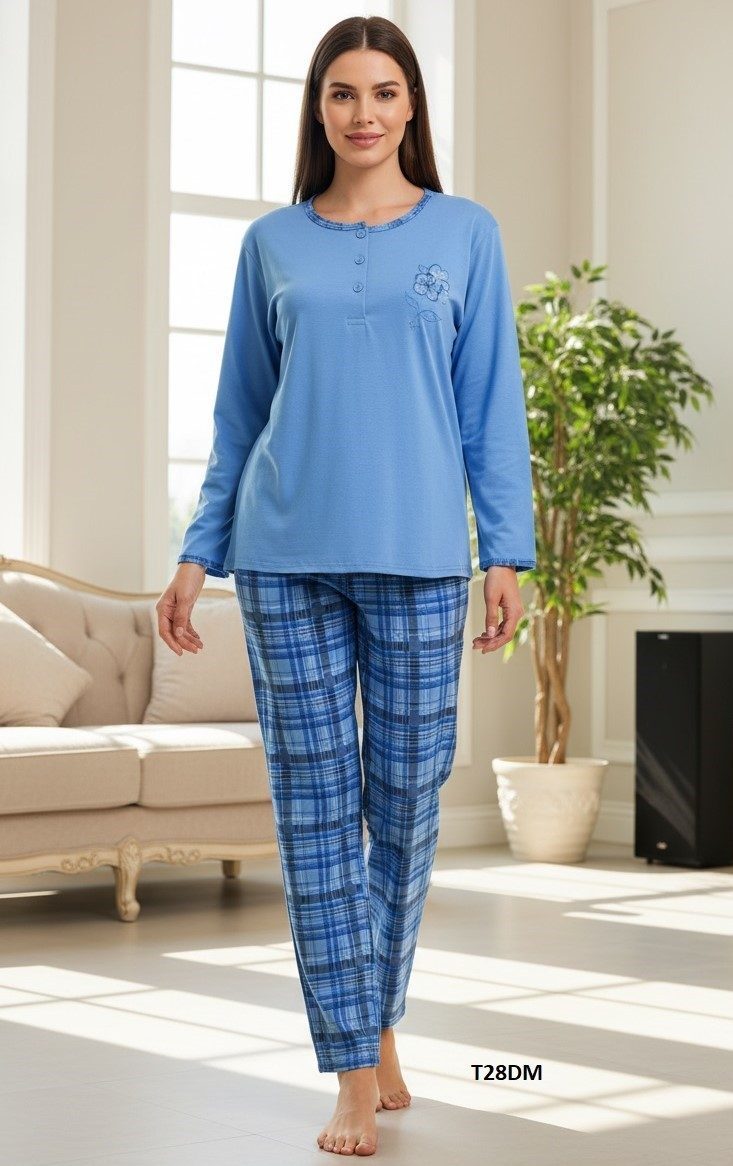 Piżamy DAMSKA TURECKA_size m-3xl_paczka 10 szt_mixkolor 4360916