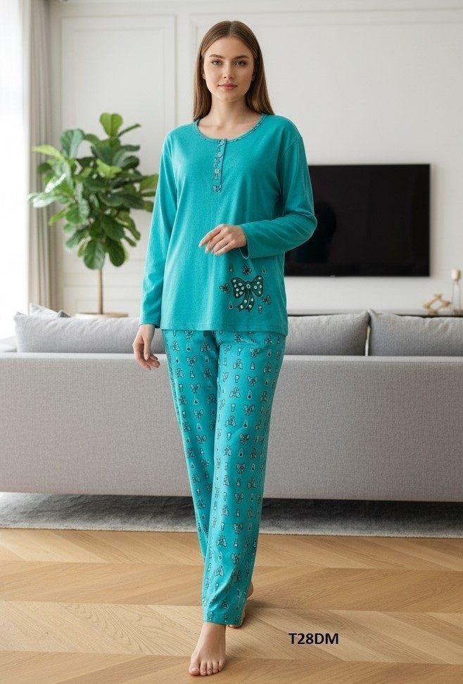 Piżamy DAMSKA TURECKA_size m-3xl_paczka 10 szt_mixkolor 4360918