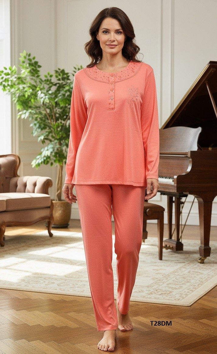 Piżamy DAMSKA TURECKA_size m-3xl_paczka 10 szt_mixkolor 4360919