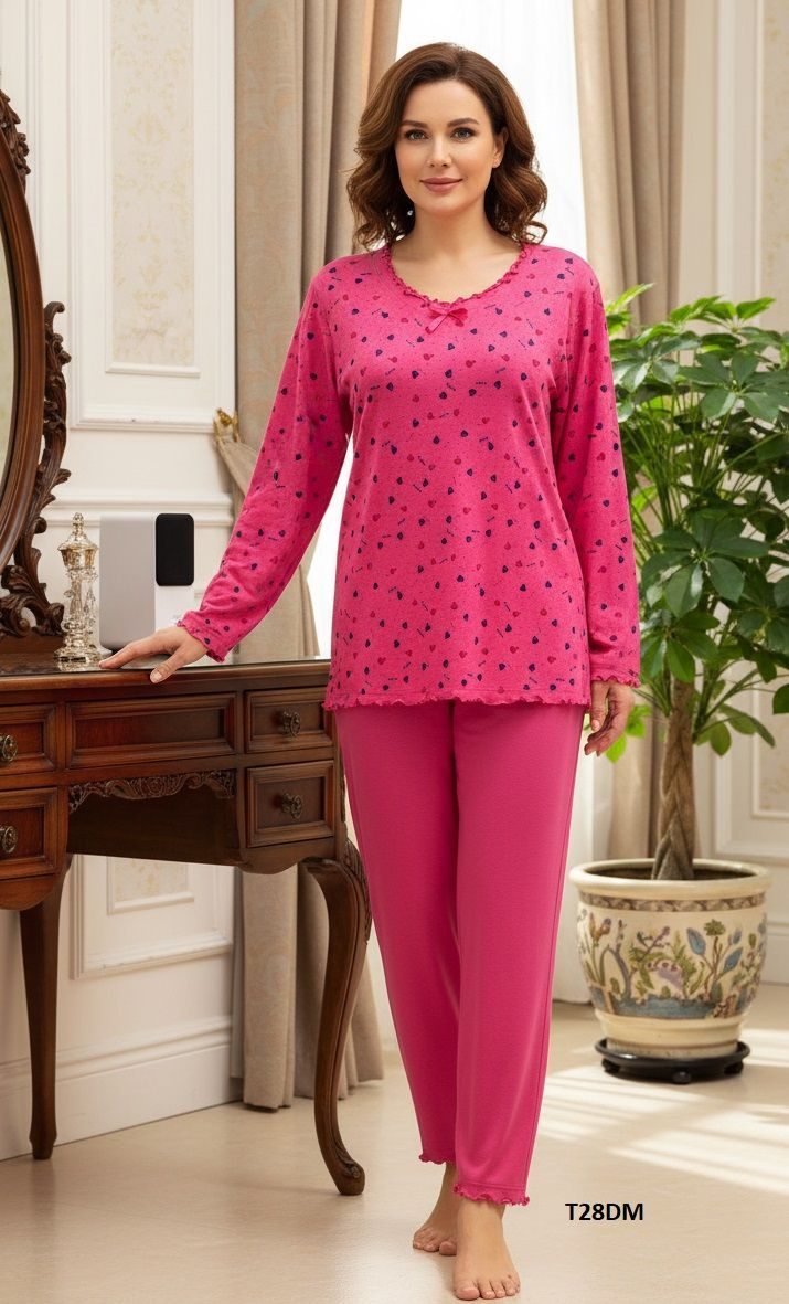 Piżamy DAMSKA TURECKA_size m-3xl_paczka 10 szt_mixkolor 4360922