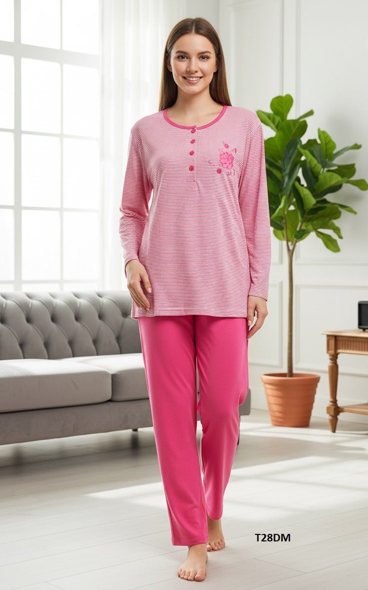 Piżamy DAMSKA TURECKA_size m-3xl_paczka 10 szt_mixkolor 4360923