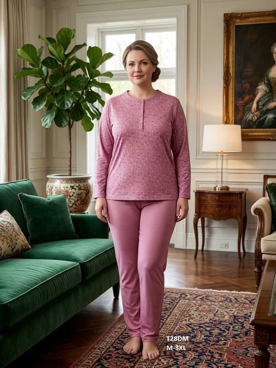 Piżamy DAMSKA TURECKA_size m-3xl_paczka 10 szt_mixkolor 4360928