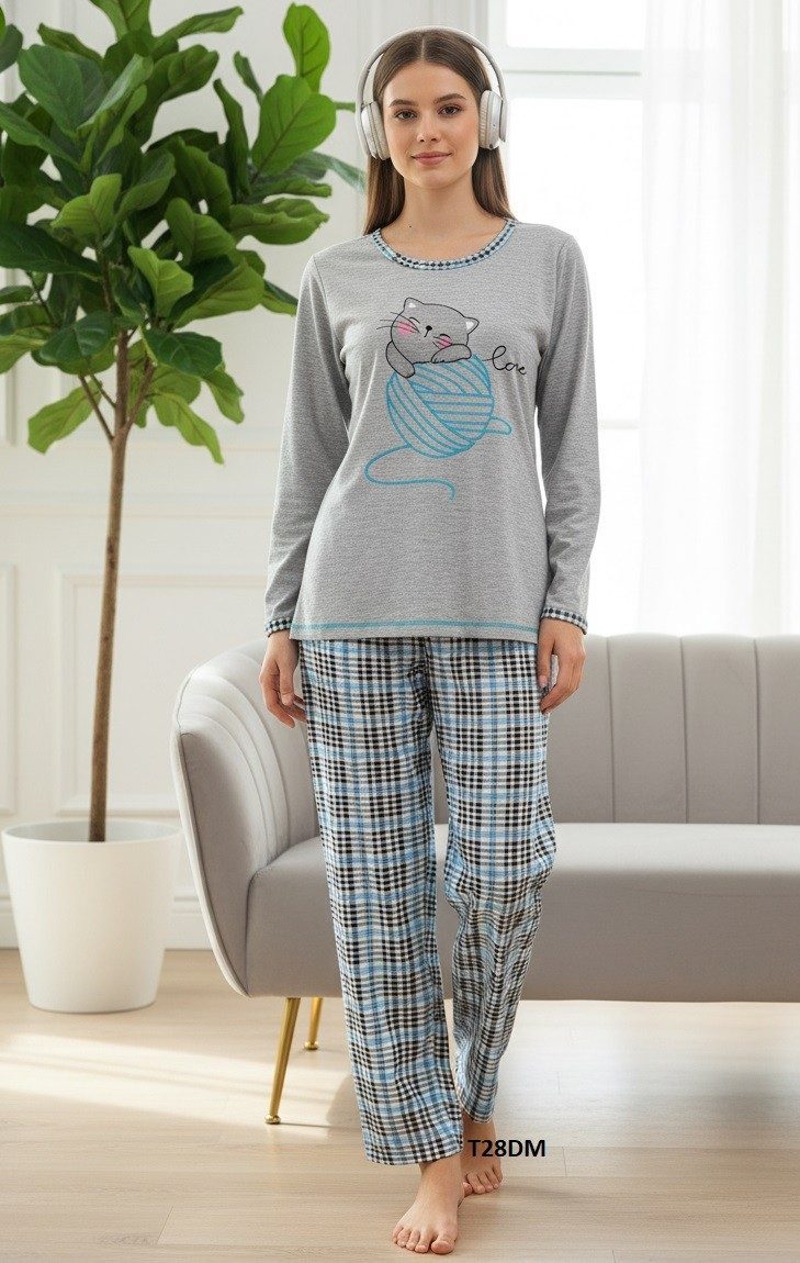 Piżamy DAMSKA TURECKA_size s-2xl_paczka 10 szt_mixkolor 4360931