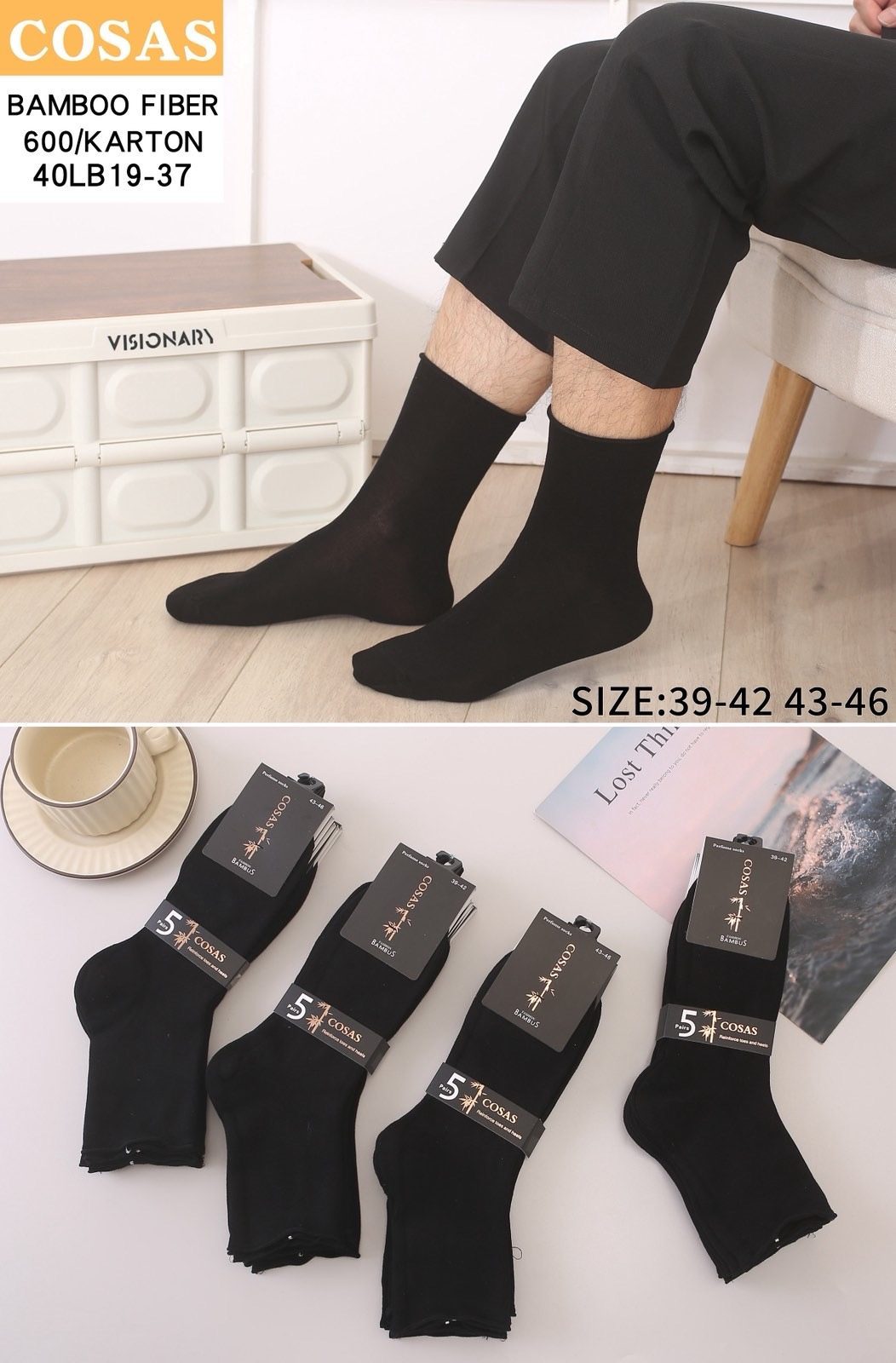 Skarpety MĘSKA .SIZE: 39-46_( 40PAR/PACZKA) KOLOR JAK NA ZDZIĘCIU 4360957