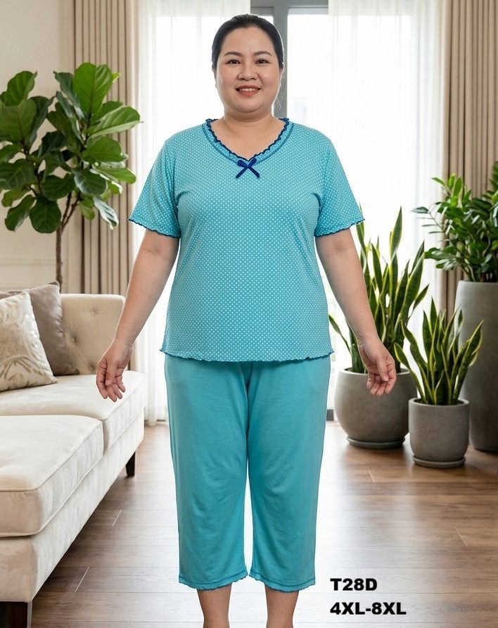 Piżamy DAMSKA TURECKA_size 4-8xl_paczka 10 szt_mixkolor 4361234