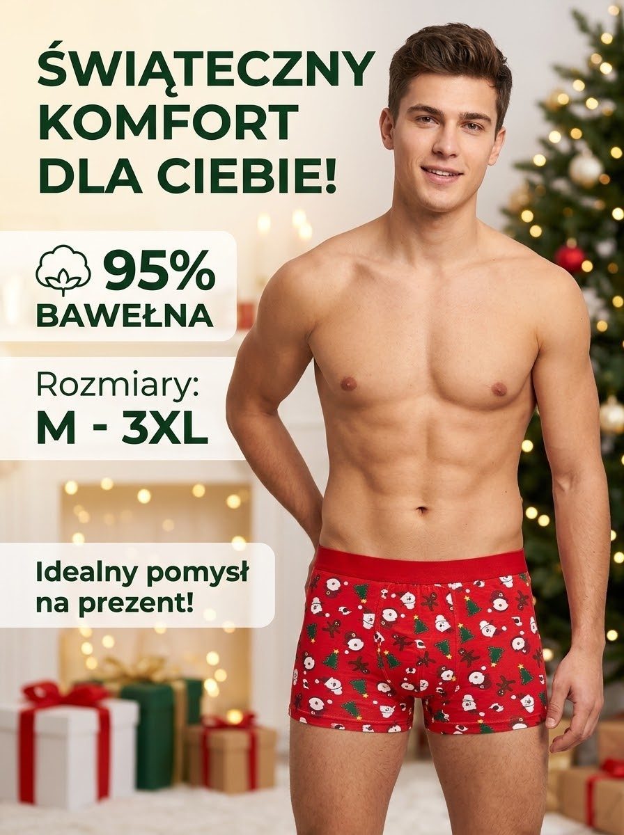 Bokserki MĘSKA size M-3XL _paczka 24szt_mix kolor 8311568