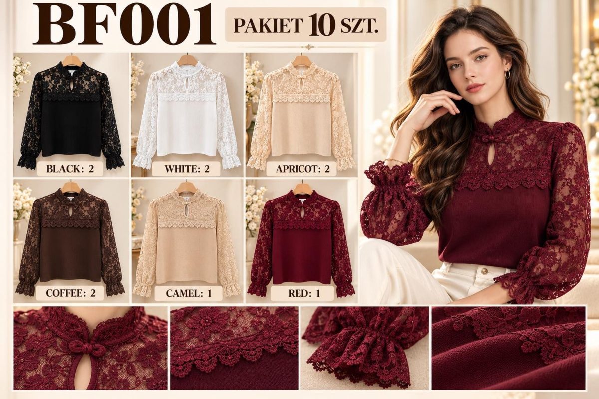 Bluzki DAMSKA TURECKA_size uni_paczka 10 szt_mixkolor 8311705