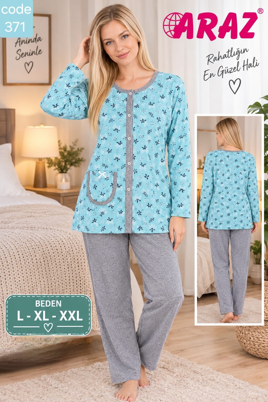 Piżamy DAMSKA _size l-2xl_paczka 12 szt_mixkolor 8311954