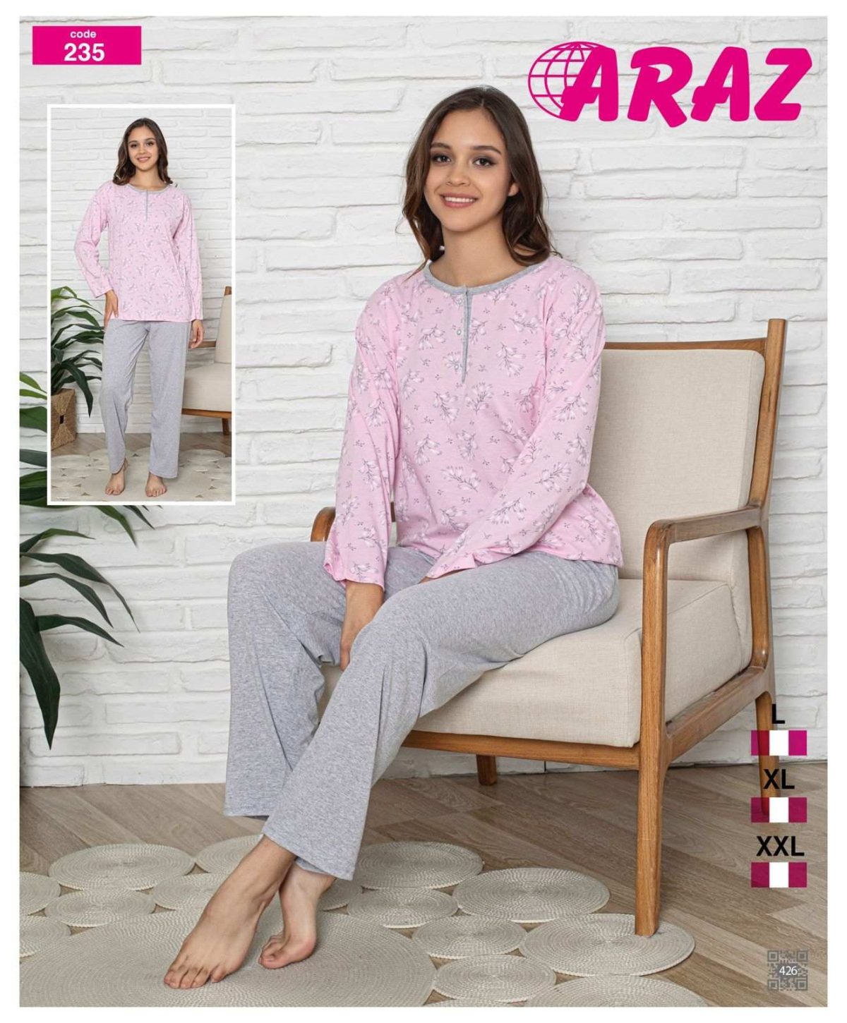 Piżamy DAMSKA _size l-2xl_paczka 12 szt_mixkolor 8311963