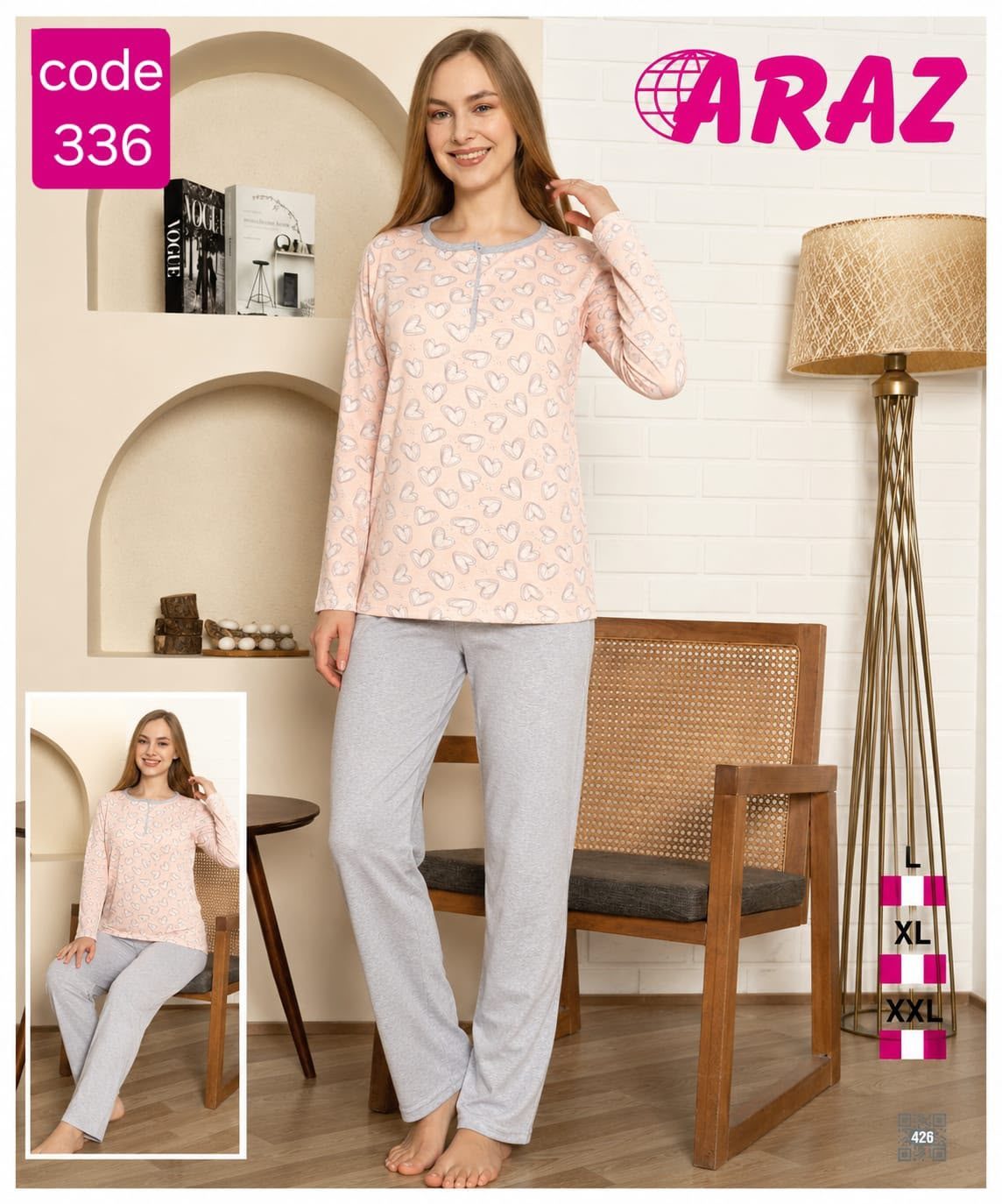 Piżamy DAMSKA _size l-2xl_paczka 12 szt_mixkolor 8311977