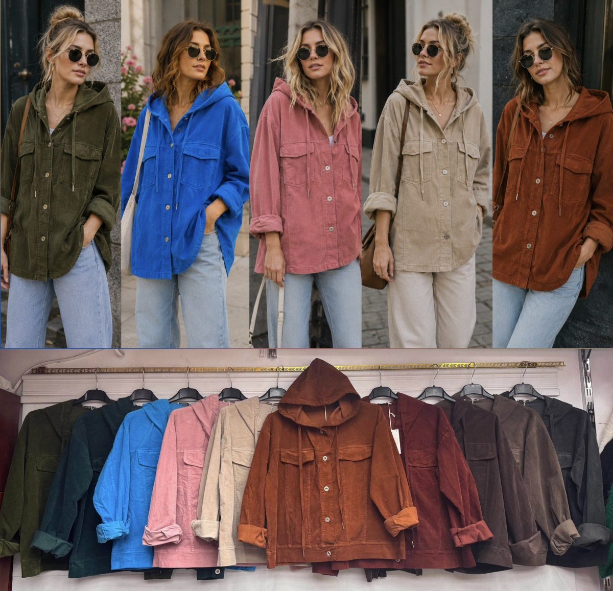 Koszule Damskie wloskie_size uni_paczka 6szt_mix kolor 2817562