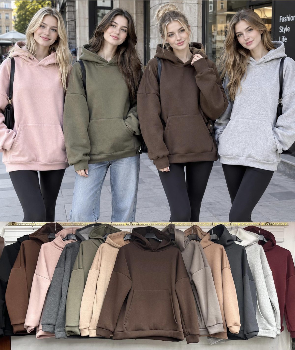 Bluzy Damskie wloskie_size uni_paczka 6szt_mix kolor 2817587