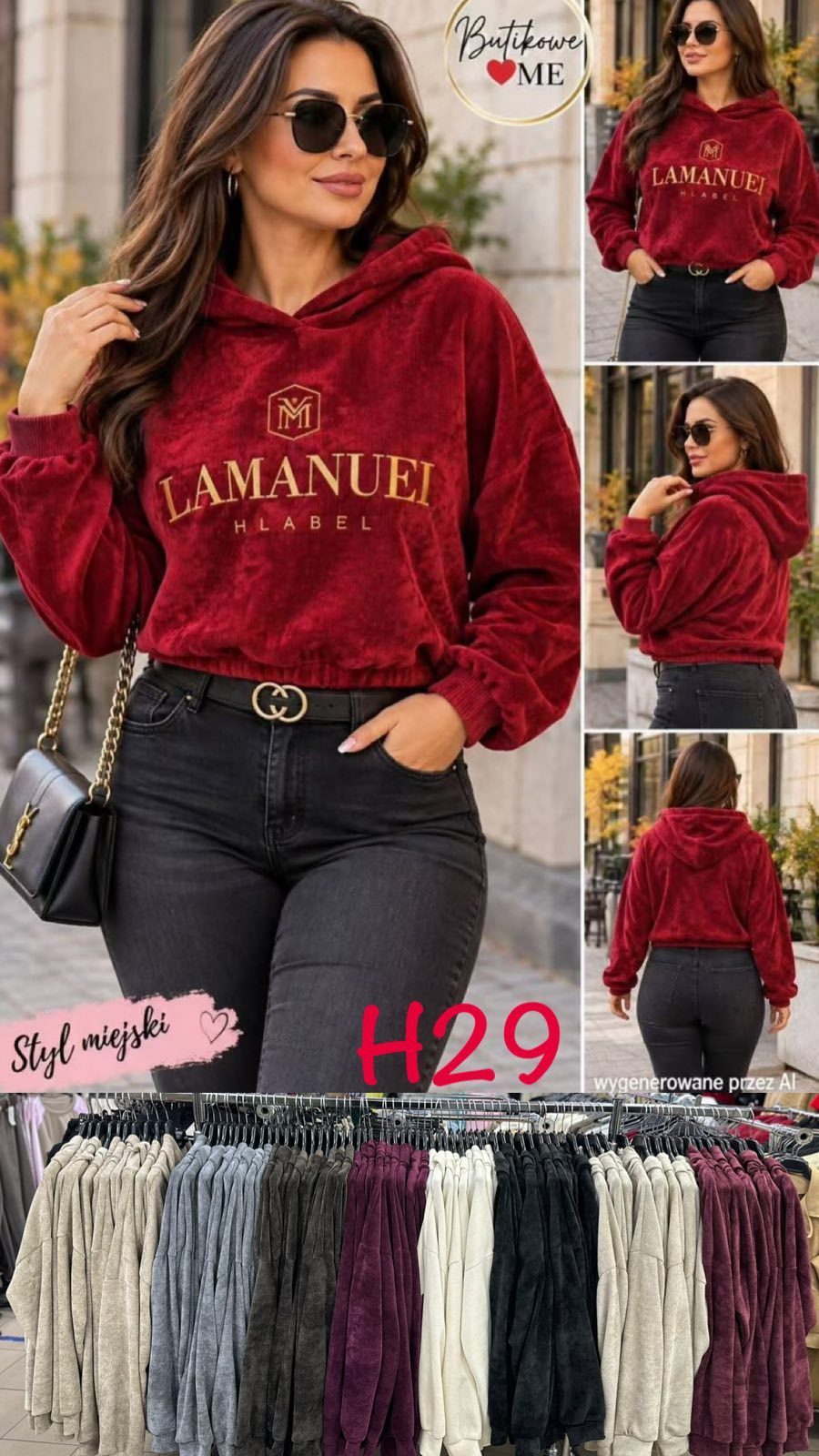 Bluzy Damskie wloskie_size uni_paczka 6szt_mix kolor 2817653