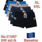 Bokserki MĘSKA size M-2XL _paczka 24szt_mix kolor 2082746