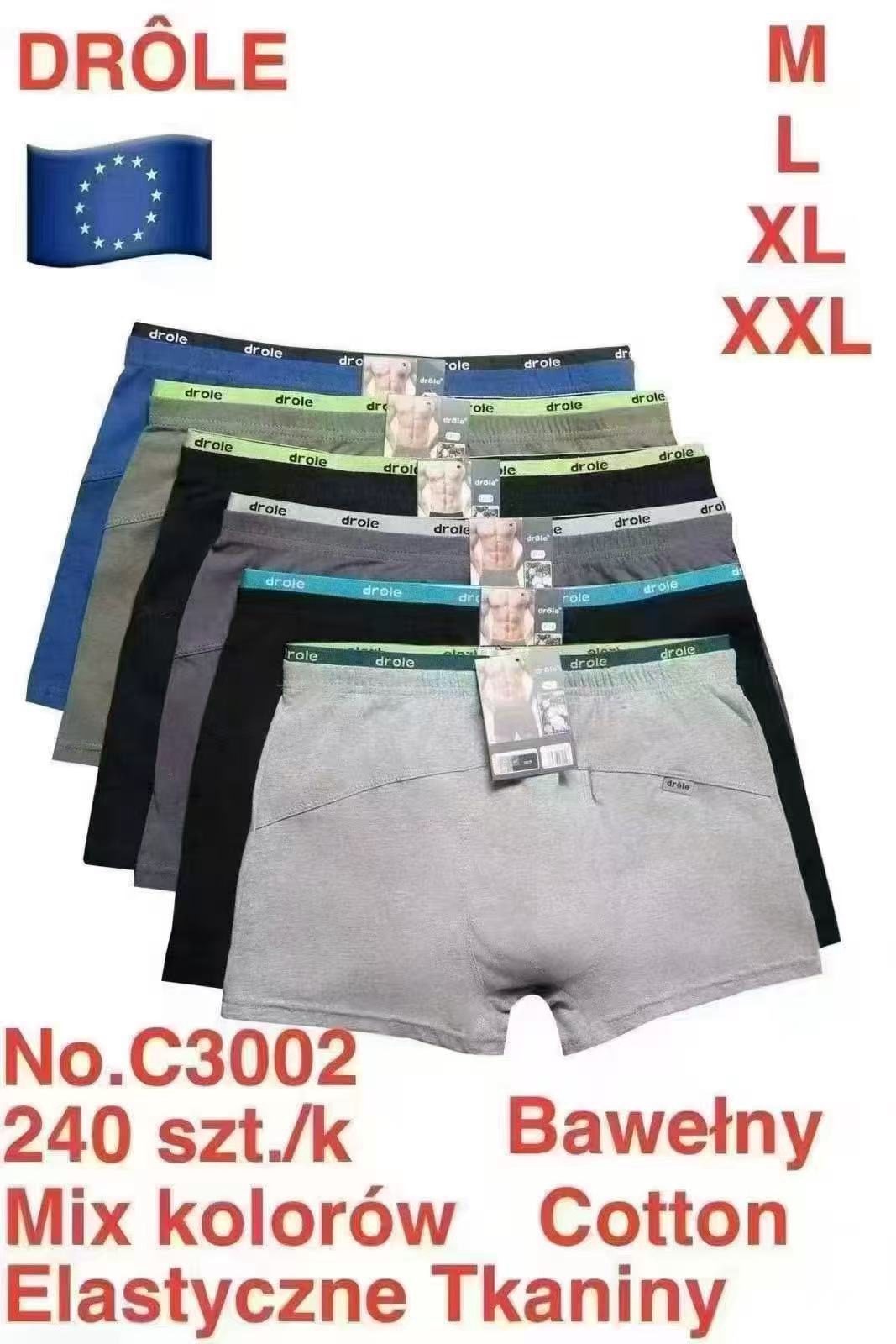 Bokserki MĘSKA size M-2XL _paczka 24szt_mix kolor 2082749