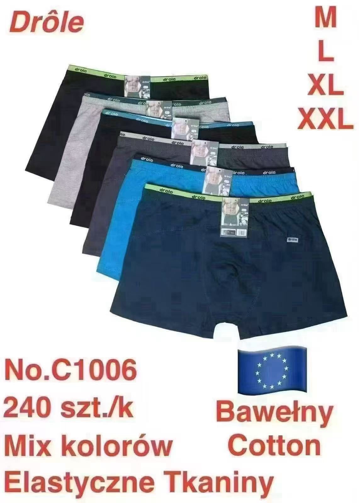 Bokserki MĘSKA size M-2XL _paczka 24szt_mix kolor 2082754