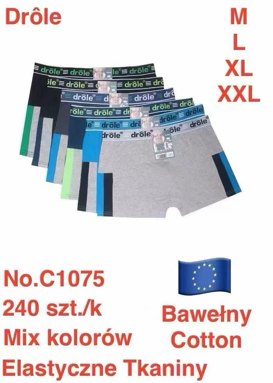 Bokserki MĘSKA size M-2XL _paczka 24szt_mix kolor 2082760