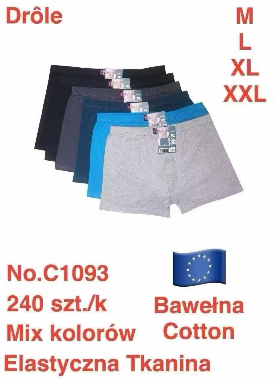 Bokserki MĘSKA size M-2XL _paczka 24szt_mix kolor 2082762