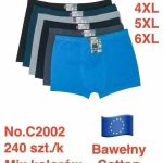 Bokserki MĘSKA size 2-6XL _paczka 24szt_mix kolor 2082764