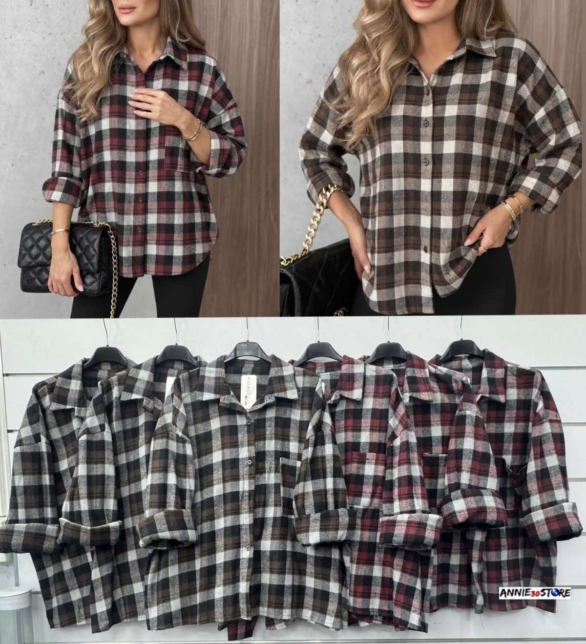 Koszule Damskie wloskie_ size uni_ paczka 6szt_ mix kolor 8127811