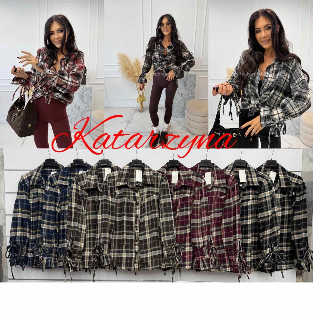 Koszule DAMSKA WŁOSKA_size uni_paczka 6 szt_mixkolor 9627388
