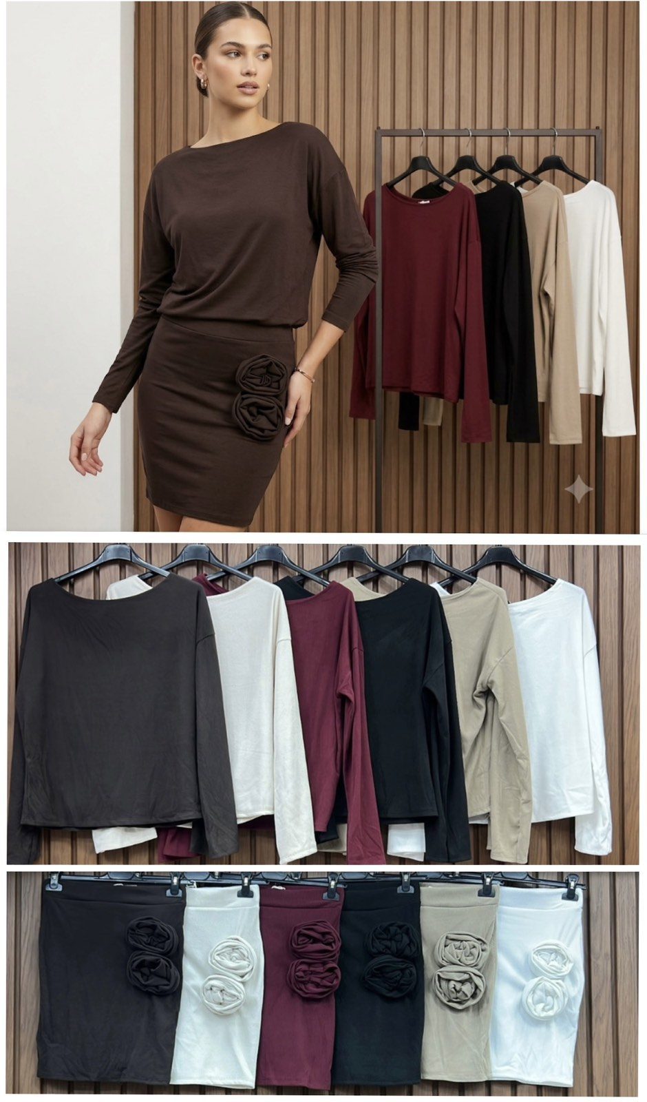 Komplety Damskie wloskie _size uni_ paczka 6szt_ mix kolor 9445768