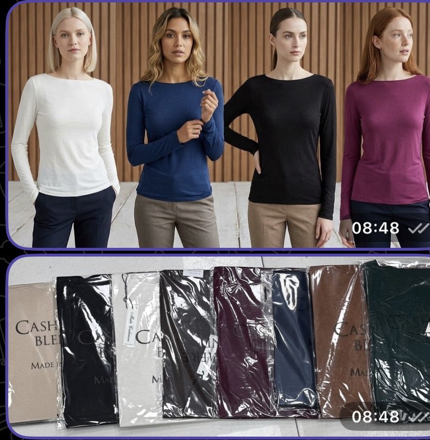 Bluzki Damskie wloskie _size uni_ paczka 6szt_ mix kolor 9445772