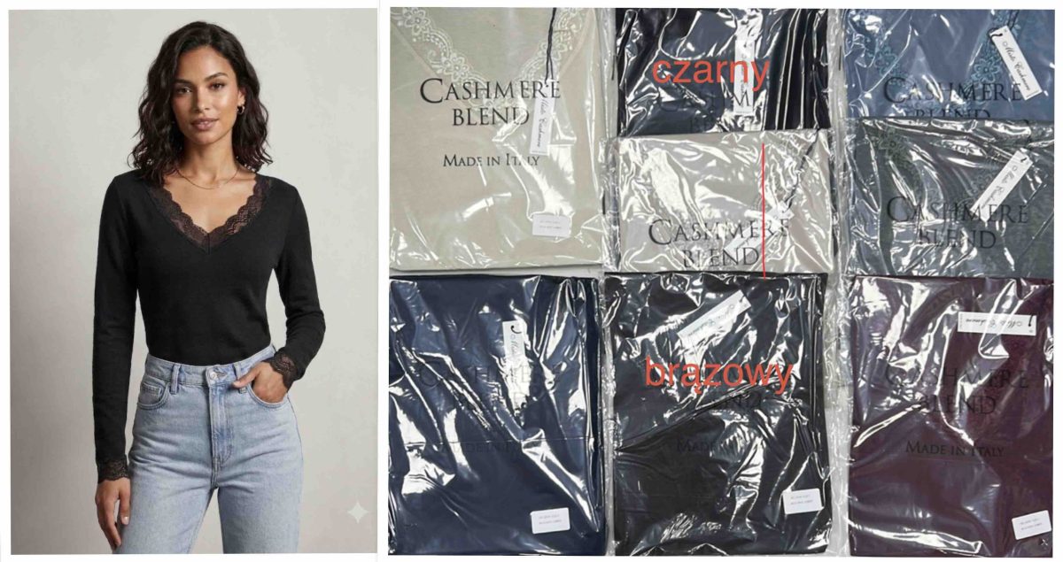 Bluzki Damskie wloskie _size uni_ paczka 6szt_ mix kolor 9445774