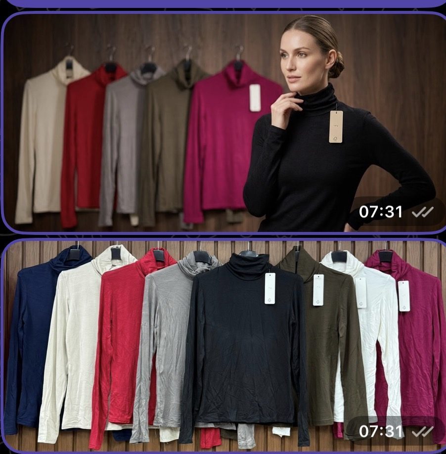 Bluzki Damskie wloskie _size uni_ paczka 6szt_ mix kolor 9445780