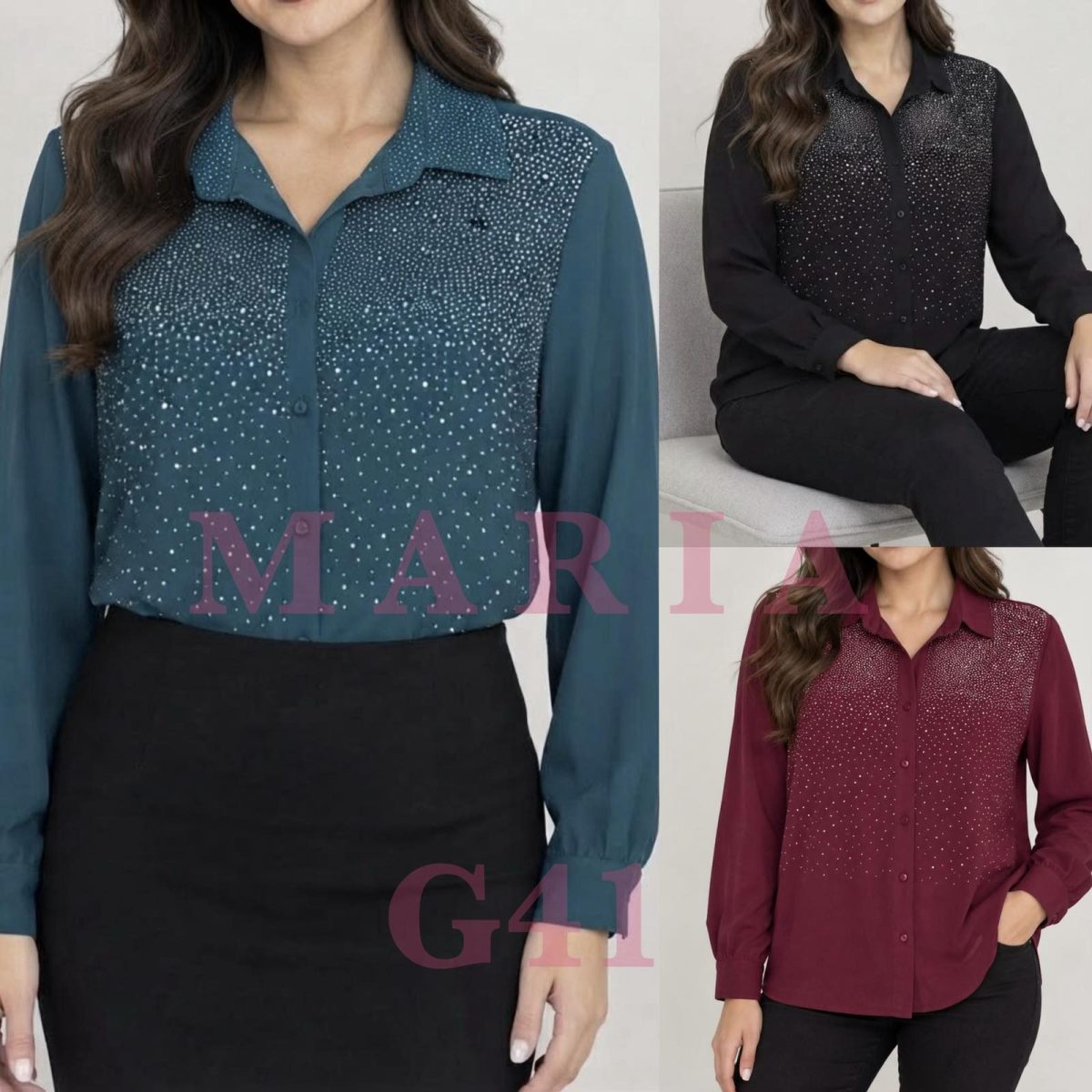 Koszule Damskie wloskie _size uni_ paczka 6szt_ mix kolor 9445944