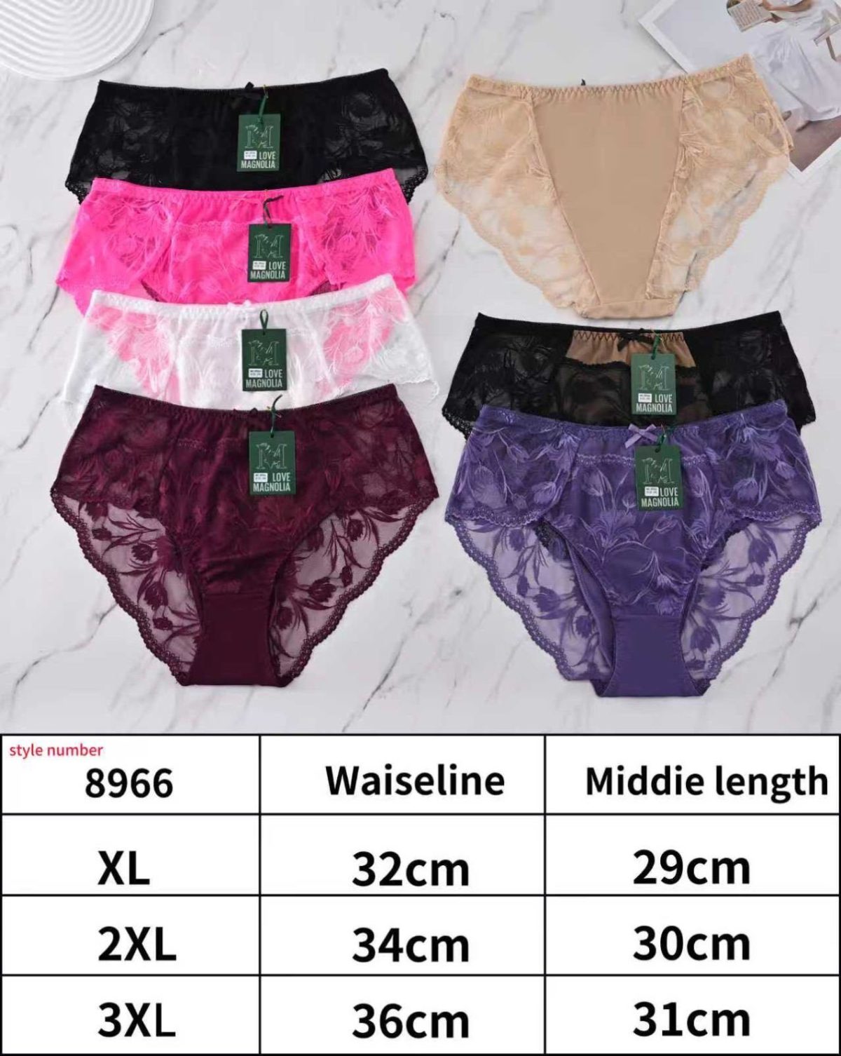 Majtki Damskie _ Size xl-3xl_ paczka 24szt _mix kolor 2752840