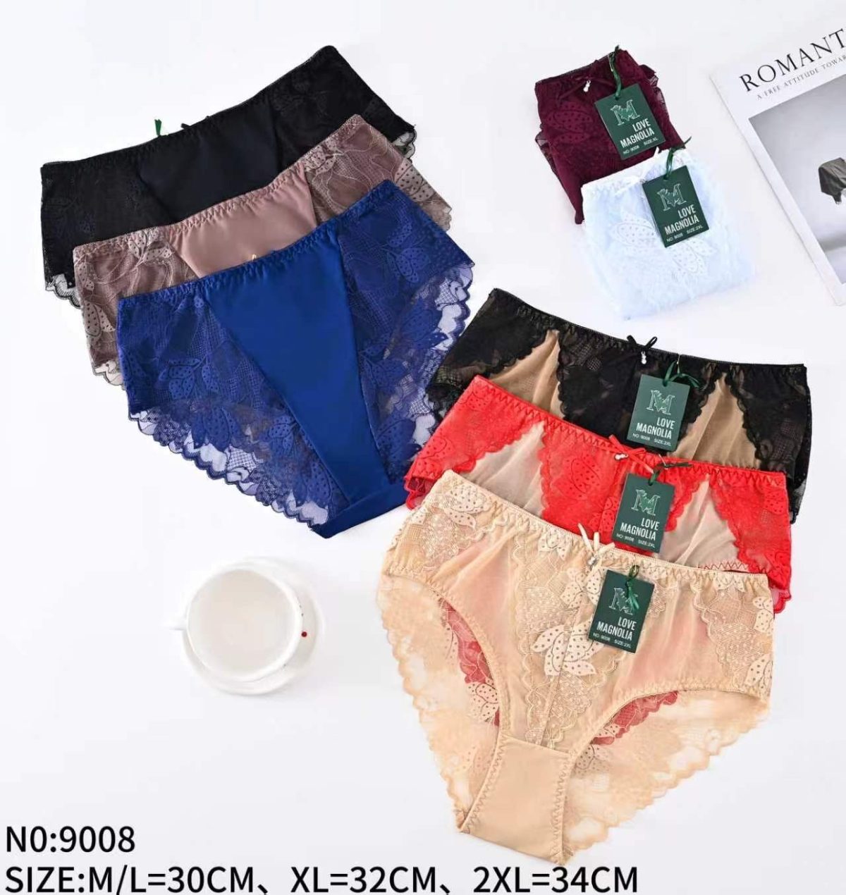 Majtki Damskie _ Size m-2xl_ paczka 24szt _mix kolor 2752859