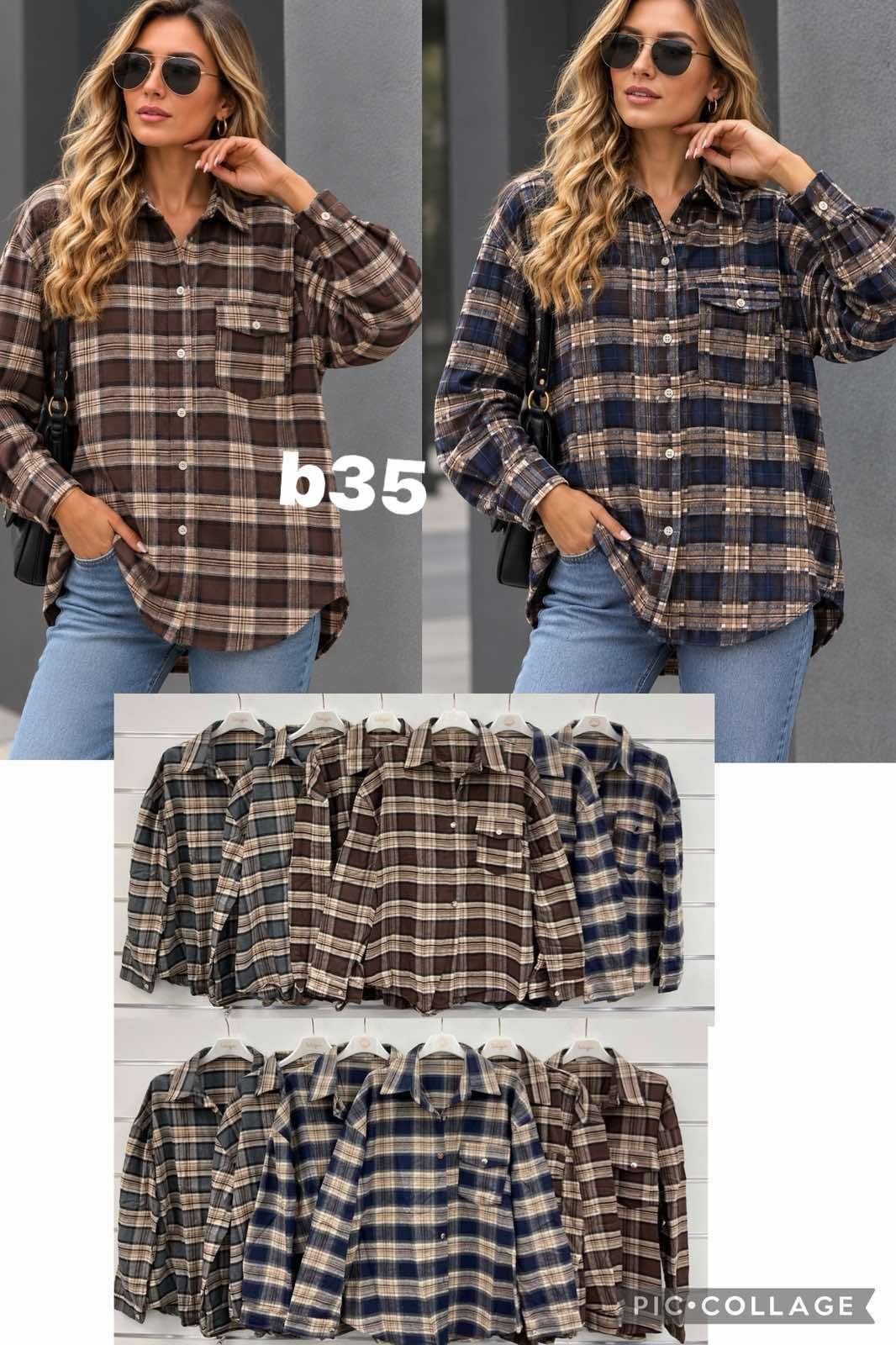 Koszule Damskie wloskie _size uni_ paczka 6szt_ mix kolor 7068601