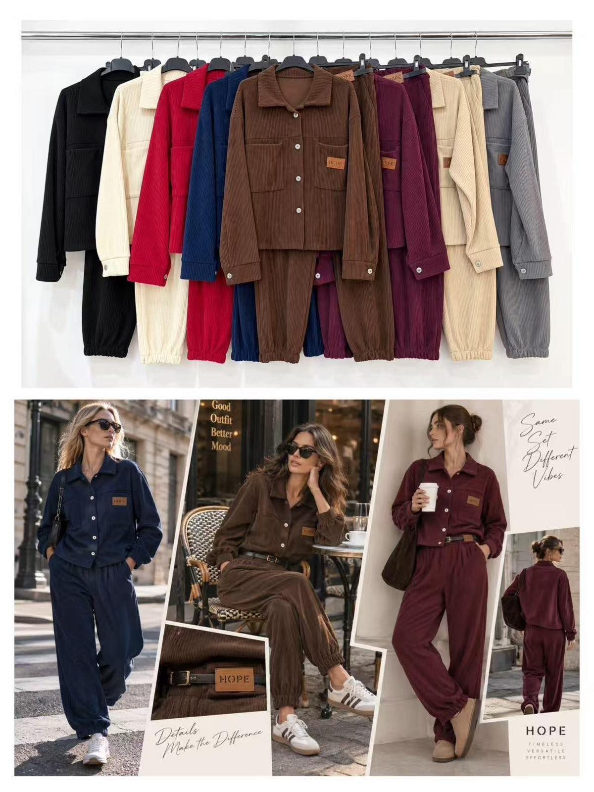 Komplety Damskie wloskie _size uni_ paczka 6szt_ mix kolor 1722347