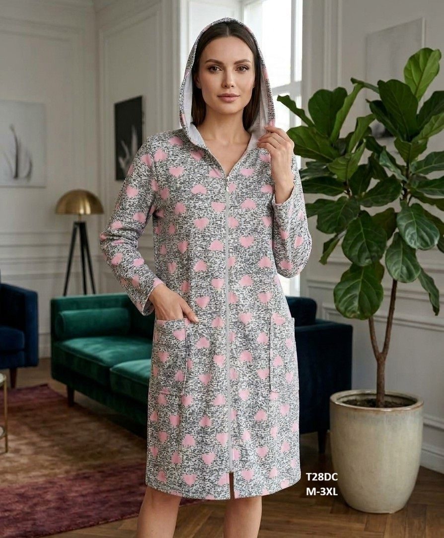 Szlafrok DAMSKA TURECKA_size m-3xl_paczka 10 szt_mixkolor 2496628