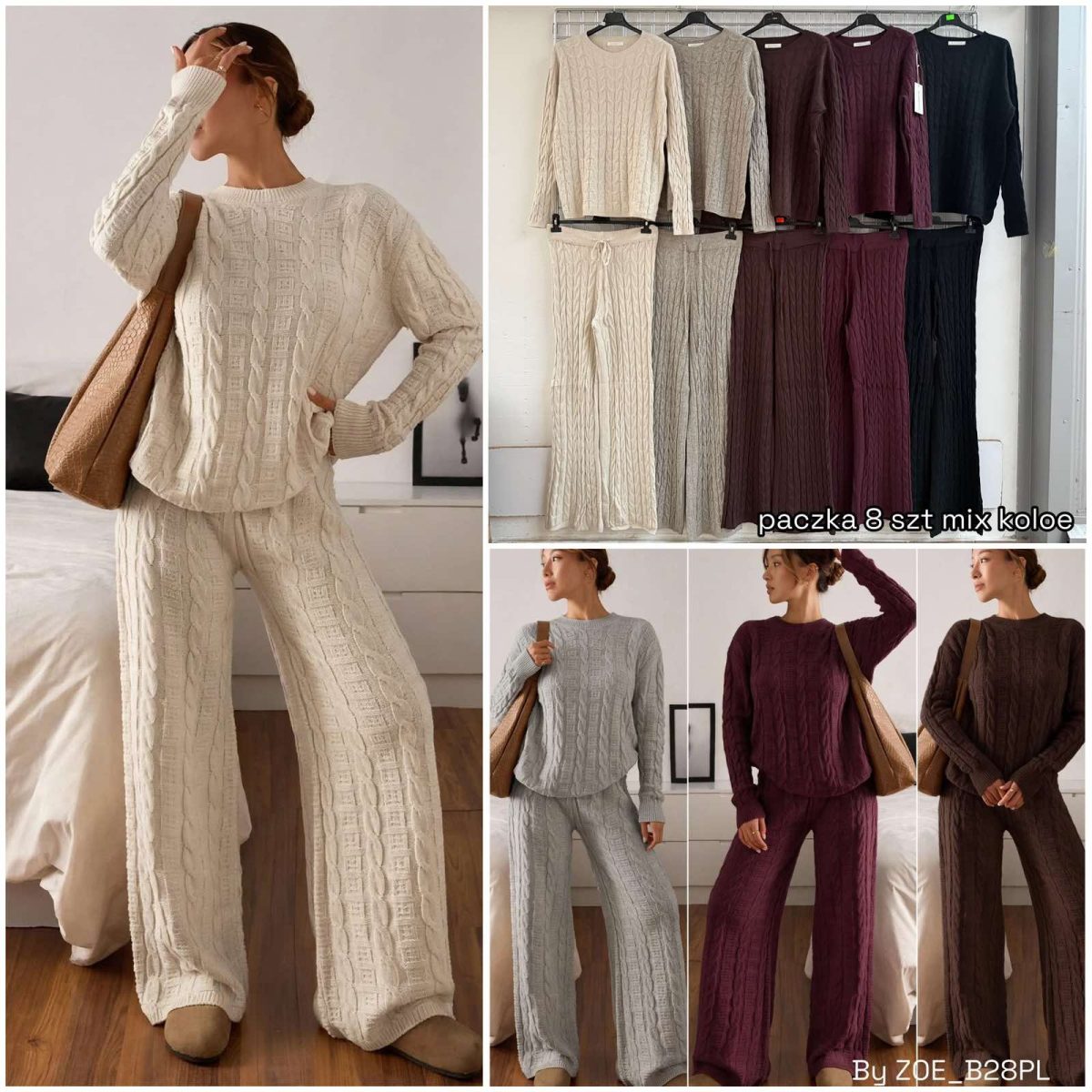Komplety damskie Polskie _ Size uni_paczka 8szt_mix kolor 2496758