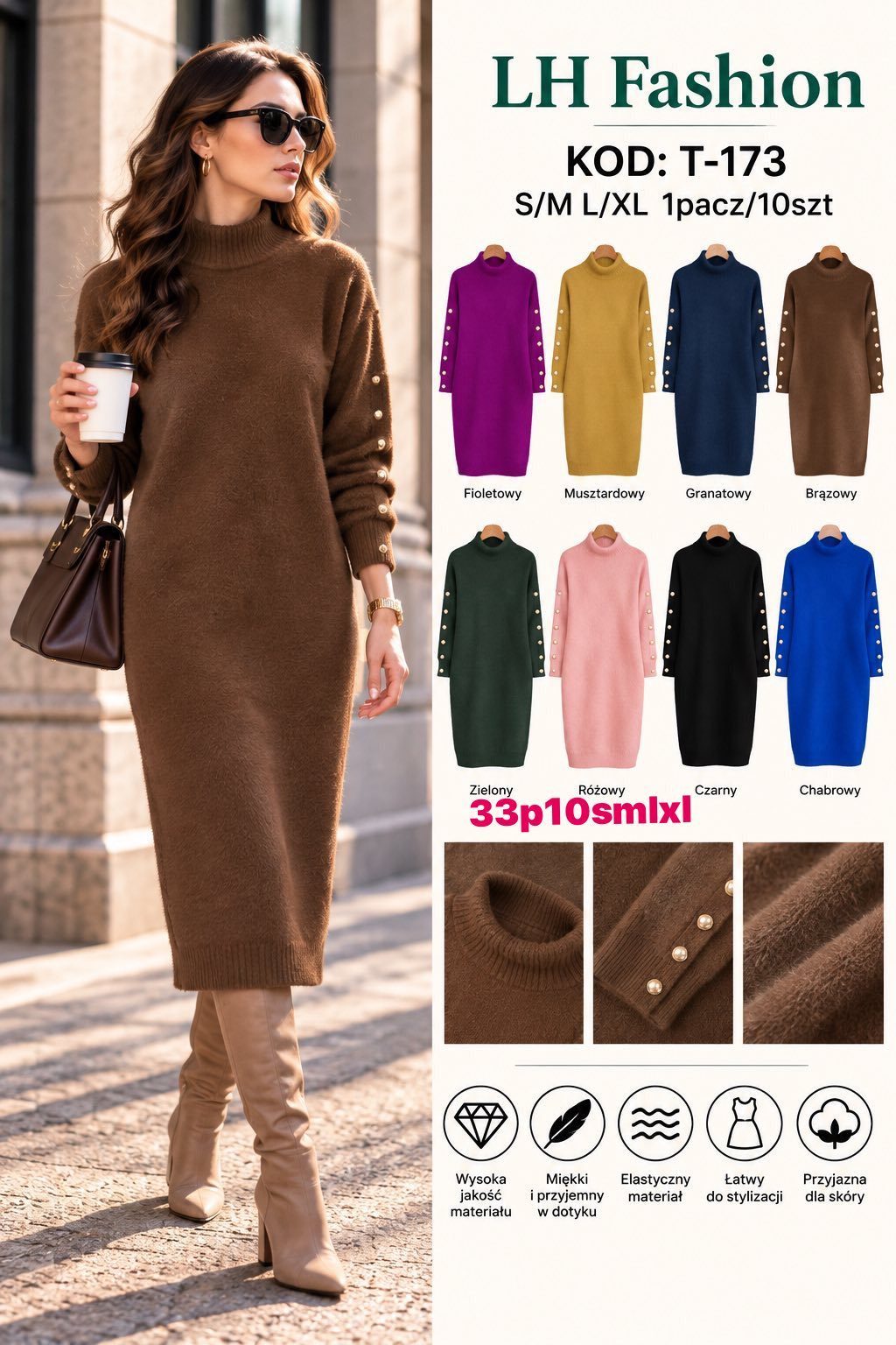 Sukienki DAMSKA _size s-xl _paczka 10szt_mix kolor 2305739