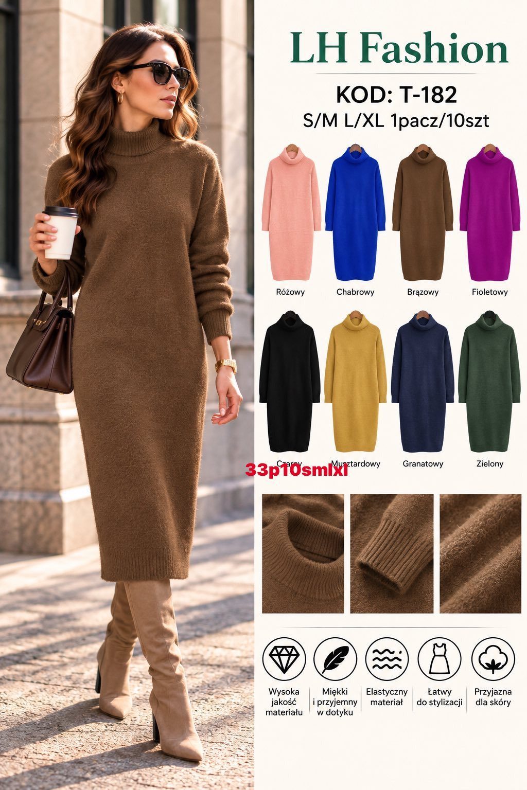 Sukienki DAMSKA _size s-xl _paczka 10szt_mix kolor 2305740