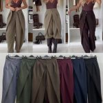 Spodnie Damskie wloskie _size uni_ paczka 6szt_ mix kolor 2305776