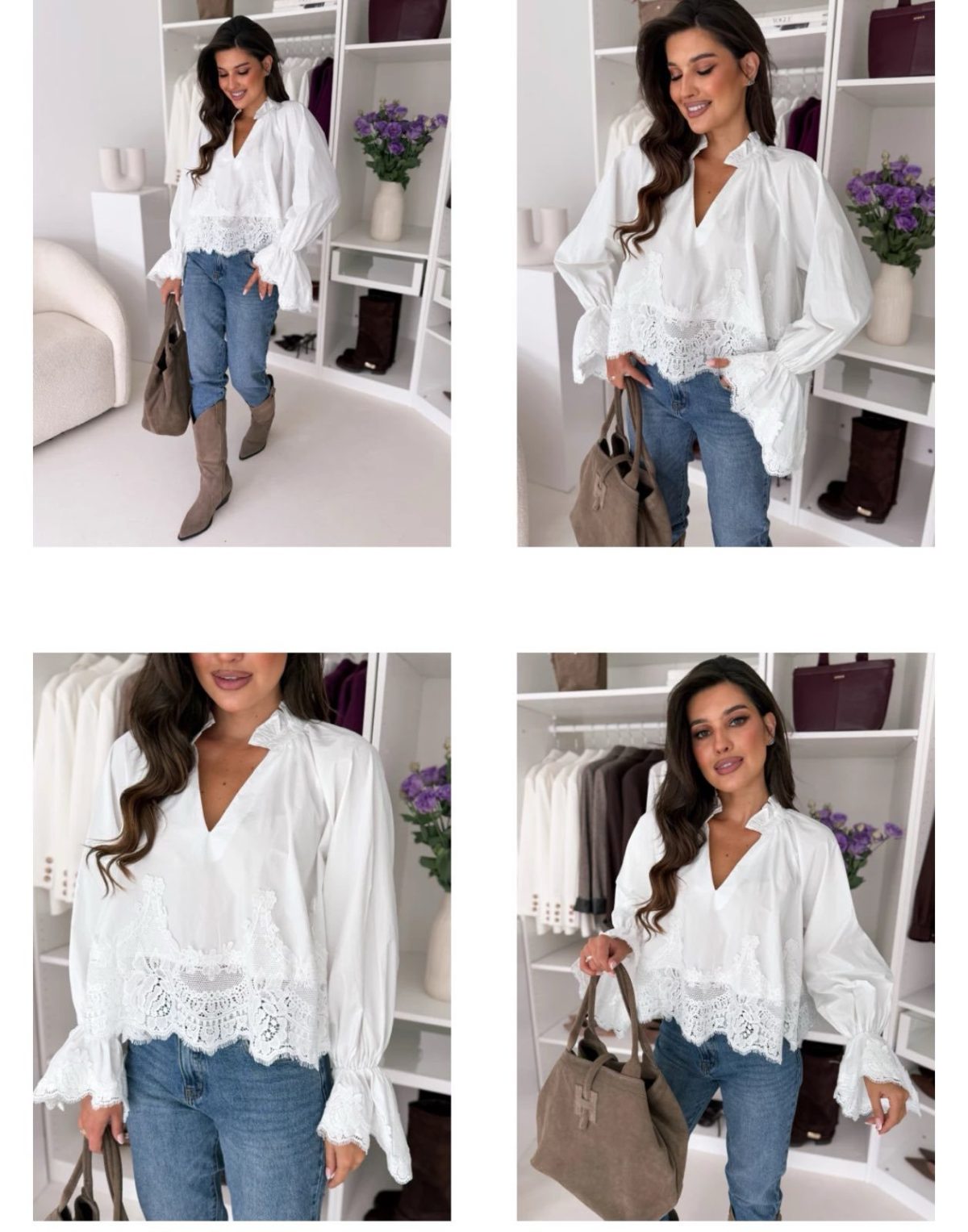 Bluzki Damskie wloskie _size uni_ paczka 6szt_ mix kolor 2305803