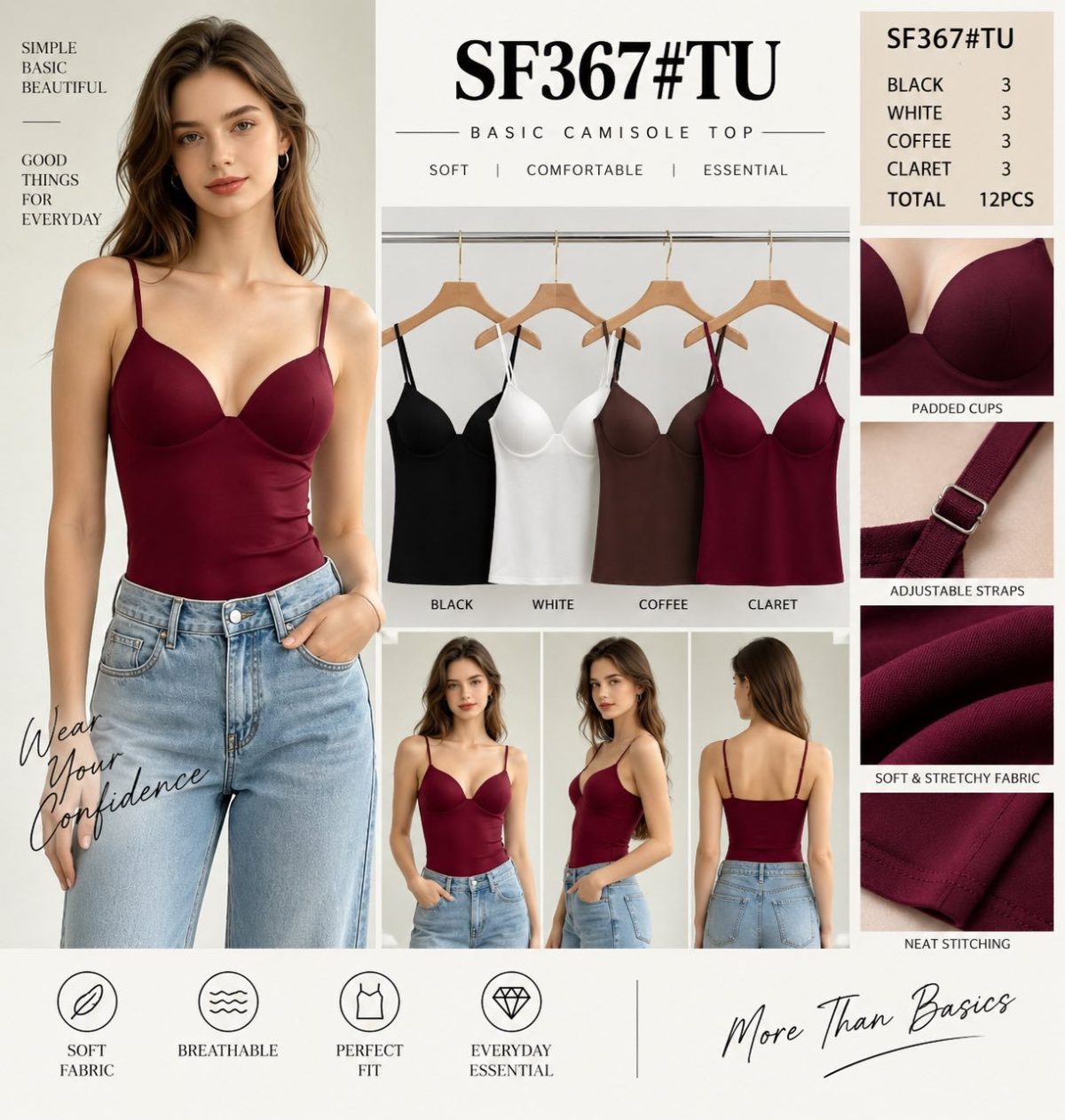 Bluzki DAMSKA TURECKA_size uni_paczka 12 szt_mixkolor 2305827