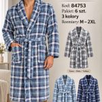 Szlafrok MĘSKA_size m-2xl_paczka 12 szt_mixkolor 7615226