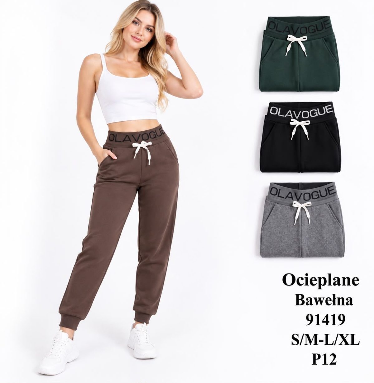 Spodnie DAMSKA_size s-xl_paczka 12 szt_mixkolor 7615307
