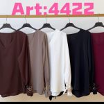Bluzki Damskie wloskie _size uni_ paczka 6szt_ mix kolor 7615375