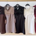 Bluzki Damskie wloskie _size uni_ paczka 6szt_ mix kolor 7615378